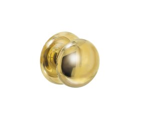 Intersteel Deurknop vast zwaar messing ongelakt Intersteel Deurknop vast zwaar messing ongelakt