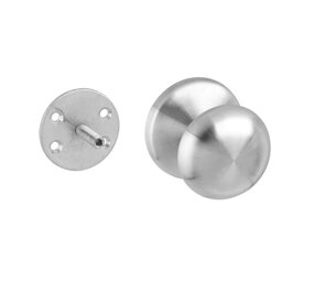 Intersteel Deurknop paddenstoel geborsteld RVS Intersteel Deurknop paddenstoel geborsteld RVS