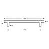 Intersteel Meubelgreep 896mm geborsteld RVS - voor kast of lade - Intersteel | Bestel online