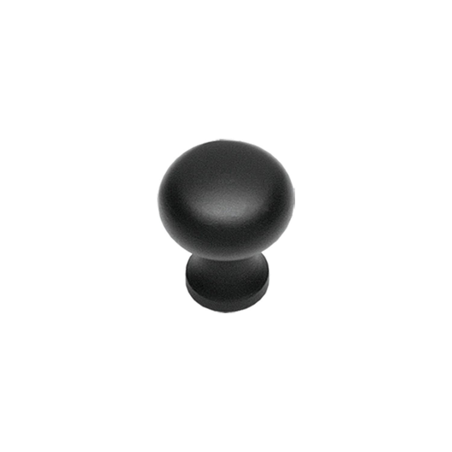 Intersteel Meubelknop Paddenstoel 30mm smeedijzer zwart
