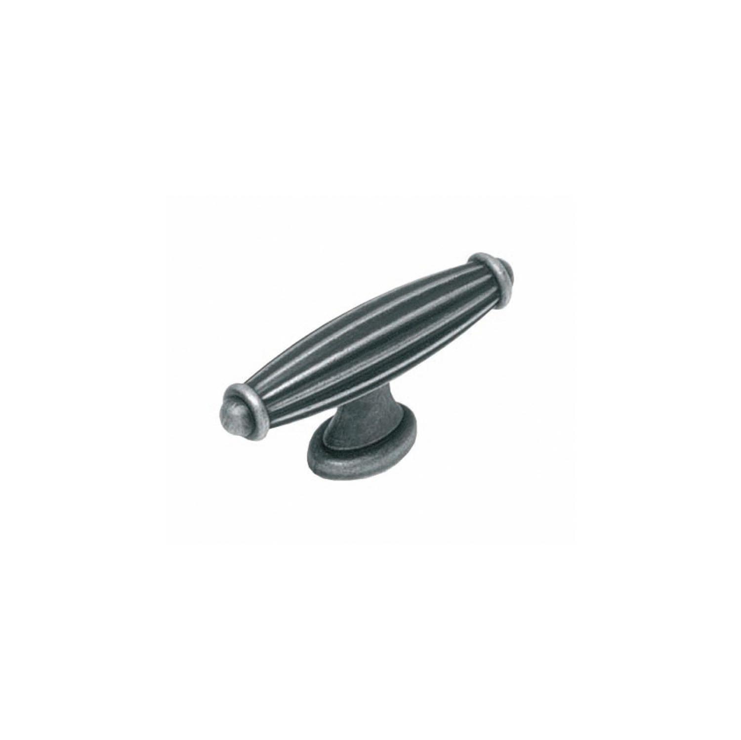 Intersteel Meubelknop gerild 72mm oud grijs