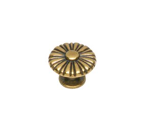 Intersteel Meubelknop rond zon 25mm messing gebruineerd Intersteel Meubelknop rond zon 25mm messing gebruineerd