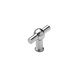 Intersteel Meubelknop T-vorm 20mm recht geborsteld RVS Intersteel Meubelknop T-vorm 20mm recht geborsteld RVS