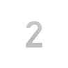 Intersteel Huisnummer 2 150x2mm geborsteld RVS - voor voordeur - Intersteel Intersteel Huisnummer 2 150x2mm geborsteld RVS - voor voordeur - Intersteel