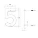 Intersteel Huisnummer 5 150x2mm geborsteld RVS Intersteel Huisnummer 5 150x2mm geborsteld RVS