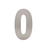 Intersteel Huisnummer 0 XL hoogte 30 cm geborsteld RVS Intersteel Huisnummer 0 XL hoogte 30 cm geborsteld RVS