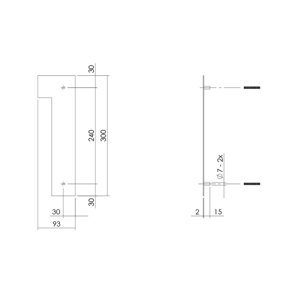 Intersteel Huisnummer 1 XL hoogte 30 cm geborsteld RVS Intersteel Huisnummer 1 XL hoogte 30 cm geborsteld RVS