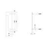 Intersteel Huisnummer 1 XL hoogte 30 cm geborsteld RVS Intersteel Huisnummer 1 XL hoogte 30 cm geborsteld RVS