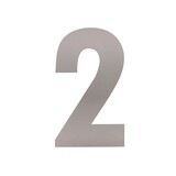 Intersteel Huisnummer 2 XL hoogte 30 cm geborsteld RVS Intersteel Huisnummer 2 XL hoogte 30 cm geborsteld RVS