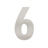 Intersteel Huisnummer 6 XL hoogte 30 cm geborsteld RVS Intersteel Huisnummer 6 XL hoogte 30 cm geborsteld RVS
