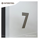 Intersteel Huisnummer 7 XL hoogte 30 cm geborsteld RVS Intersteel Huisnummer 7 XL hoogte 30 cm geborsteld RVS