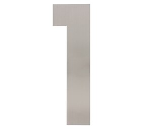 Intersteel Huisnummer 1 XXL hoogte 50 cm geborsteld RVS Intersteel Huisnummer 1 XXL hoogte 50 cm geborsteld RVS