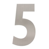 Intersteel Huisnummer 5 XXL hoogte 50 cm geborsteld RVS Intersteel Huisnummer 5 XXL hoogte 50 cm geborsteld RVS