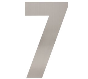 Intersteel Huisnummer 7 XXL hoogte 50 cm geborsteld RVS Intersteel Huisnummer 7 XXL hoogte 50 cm geborsteld RVS