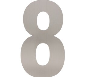 Intersteel Huisnummer 8 XXL hoogte 50 cm geborsteld RVS Intersteel Huisnummer 8 XXL hoogte 50 cm geborsteld RVS