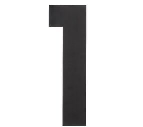 Intersteel Huisnummer 1 XXL hoogte 50 cm RVS/mat zwart Intersteel Huisnummer 1 XXL hoogte 50 cm RVS/mat zwart