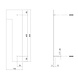 Intersteel Huisnummer 1 XXL hoogte 50 cm RVS/mat zwart Intersteel Huisnummer 1 XXL hoogte 50 cm RVS/mat zwart