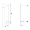 Intersteel Huisnummer 1 XXL hoogte 50 cm RVS/mat zwart Intersteel Huisnummer 1 XXL hoogte 50 cm RVS/mat zwart
