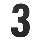 Intersteel Huisnummer 3 XXL hoogte 50 cm RVS/mat zwart Intersteel Huisnummer 3 XXL hoogte 50 cm RVS/mat zwart