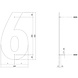 Intersteel Huisnummer 6 XXL hoogte 50 cm RVS/mat zwart Intersteel Huisnummer 6 XXL hoogte 50 cm RVS/mat zwart
