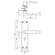 Intersteel Deurklink Amsterdam schild zwart 250x55x2mm sleutelgat 110mm Intersteel Deurklink Amsterdam schild zwart 250x55x2mm sleutelgat 110mm