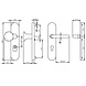 Intersteel Veiligheidsbeslag SKG3 ovaal kerntrekbeveiliging profielcilincergat 72mm messing titaan PVD voordeurbeslag Intersteel Veiligheidsbeslag SKG3 ovaal kerntrekbeveiliging profielcilincergat 72mm messing titaan PVD voordeurbeslag