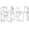 Intersteel Veiligheidsbeslag SKG3 ovaal messing titaan PVD cilindergat 72mm - voordeur Intersteel Veiligheidsbeslag SKG3 ovaal messing titaan PVD cilindergat 72mm - voordeur