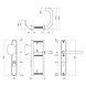 Intersteel Veiligheidsbeslag SKG3 ovaal kerntrekbeveiliging profielcilincergat 92mm smal geborsteld RVS voordeurbeslag Intersteel Veiligheidsbeslag SKG3 ovaal kerntrekbeveiliging profielcilincergat 92mm smal geborsteld RVS voordeurbeslag