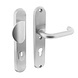 Intersteel Veiligheidsbeslag SKG3 ovaal kerntrekbeveiliging profielcilincergat 72mm massief geborsteld RVS voordeurbeslag Intersteel Veiligheidsbeslag SKG3 ovaal kerntrekbeveiliging profielcilincergat 72mm massief geborsteld RVS voordeurbeslag