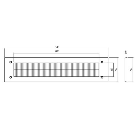 Intersteel Voordeurset veiligheidsbeslag SKG3 vierkant rozet kerntrekbeveiliging geborsteld RVS Intersteel Voordeurset veiligheidsbeslag SKG3 vierkant rozet kerntrekbeveiliging geborsteld RVS