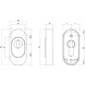 Intersteel Veiligheid-schuifrozet ovaal 74x34x15mm met kerntrekbeveiliging RVS Intersteel Veiligheid-schuifrozet ovaal 74x34x15mm met kerntrekbeveiliging RVS