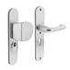 Intersteel Veiligheidsbeslag SKG3 ovaal kerntrekbeveiliging profielcilincergat 55mm aluminium voordeurbeslag Intersteel Veiligheidsbeslag SKG3 ovaal kerntrekbeveiliging profielcilincergat 55mm aluminium voordeurbeslag