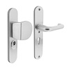 Intersteel Veiligheidsbeslag SKG3 ovaal kerntrekbeveiliging profielcilincergat 55mm aluminium voordeurbeslag Intersteel Veiligheidsbeslag SKG3 ovaal kerntrekbeveiliging profielcilincergat 55mm aluminium voordeurbeslag