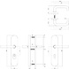 Intersteel Veiligheidsbeslag SKG3 ovaal kerntrekbeveiliging profielcilindergat 72mm messing ongelakt achterdeurbeslag Intersteel Veiligheidsbeslag SKG3 ovaal kerntrekbeveiliging profielcilindergat 72mm messing ongelakt achterdeurbeslag