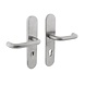 Intersteel Veiligheidsbeslag SKG3 ovaal klink/klink kerntrekbeveiliging profielcilincergat 72mm massief geborsteld RVS achterdeurbeslag Intersteel Veiligheidsbeslag SKG3 ovaal klink/klink kerntrekbeveiliging profielcilincergat 72mm massief geborsteld RVS achterdeurbeslag