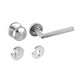 Intersteel Voordeurset veiligheidsbeslag SKG3 rond rozet kerntrekbeveiliging geborsteld RVS Intersteel Voordeurset veiligheidsbeslag SKG3 rond rozet kerntrekbeveiliging geborsteld RVS