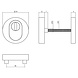 Intersteel Voordeurset veiligheidsbeslag SKG3 rond rozet kerntrekbeveiliging geborsteld RVS Intersteel Voordeurset veiligheidsbeslag SKG3 rond rozet kerntrekbeveiliging geborsteld RVS