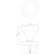 Intersteel Deurklink Paddenstoel op rozet met ring geborsteld RVS Intersteel Deurklink Paddenstoel op rozet met ring geborsteld RVS