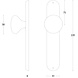 Intersteel Deurknop Paddenstoel op schild blind geborsteld RVS Intersteel Deurknop Paddenstoel op schild blind geborsteld RVS