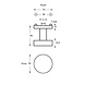 Intersteel Deurknop Centraal rond rozet geborsteld RVS Intersteel Deurknop Centraal rond rozet geborsteld RVS