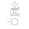 Intersteel Deurknop Centraal rond rozet geborsteld RVS Intersteel Deurknop Centraal rond rozet geborsteld RVS