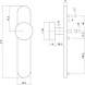 Intersteel Deurknop op schild blind geborsteld RVS Intersteel Deurknop op schild blind geborsteld RVS