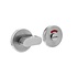 WC-slot comfortknop rond verdekt geborsteld RVS WC-slot comfortknop rond verdekt geborsteld RVS