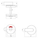 Intersteel WC-slot comfortknop rond verdekt RVS mat zwart Intersteel WC-slot comfortknop rond verdekt RVS mat zwart