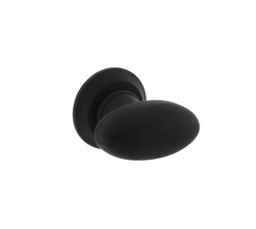 Intersteel Deurklink ovaal met rozet zwart Intersteel Deurklink ovaal met rozet zwart