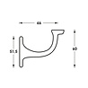 Intersteel Trapleuning houder vlak zadel chroom - voor trapleuning - Intersteel Intersteel Trapleuning houder vlak zadel chroom - voor trapleuning - Intersteel