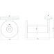 Intersteel Trapleuning houder zwaar met hol zadel geborsteld RVS Intersteel Trapleuning houder zwaar met hol zadel geborsteld RVS