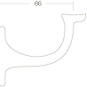 Intersteel Trapleuning houder opschroevend hol chroom Intersteel Trapleuning houder opschroevend hol chroom