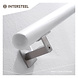Intersteel Trapleuning houder zwaar vierkant hol geborsteld RVS Intersteel Trapleuning houder zwaar vierkant hol geborsteld RVS