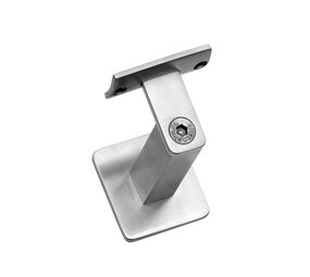 Intersteel Trapleuning houder zwaar vierkant vlak geborsteld RVS Intersteel Trapleuning houder zwaar vierkant vlak geborsteld RVS